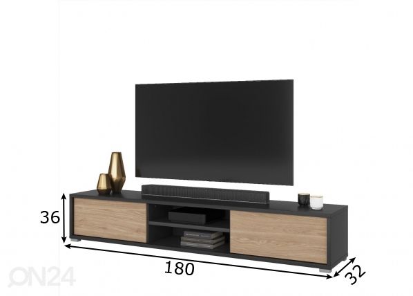 TV-alus 180 cm mõõdud