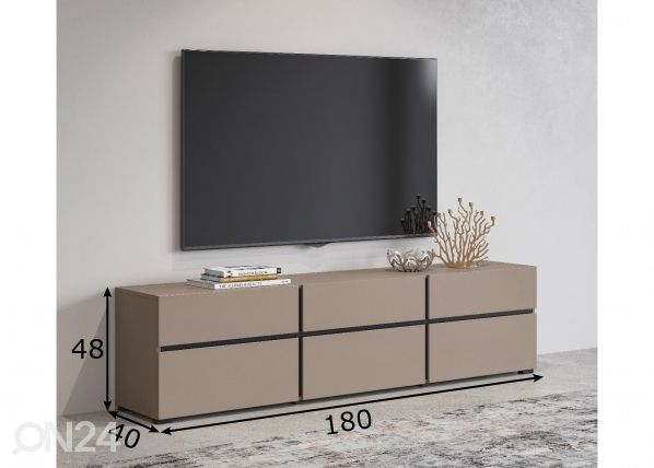 TV-alus 180 cm mõõdud