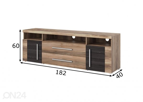 TV-alus 182 cm mõõdud