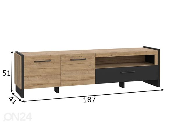 TV-alus mõõdud