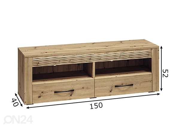 TV-alus Artis 150 cm mõõdud