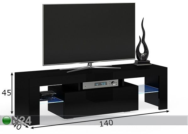 TV-alus Bradley 140 cm mõõdud
