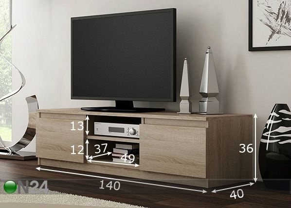 TV-alus Brooklyn 140 cm mõõdud