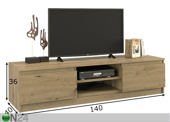 TV-alus Brooklyn 140 cm mõõdud