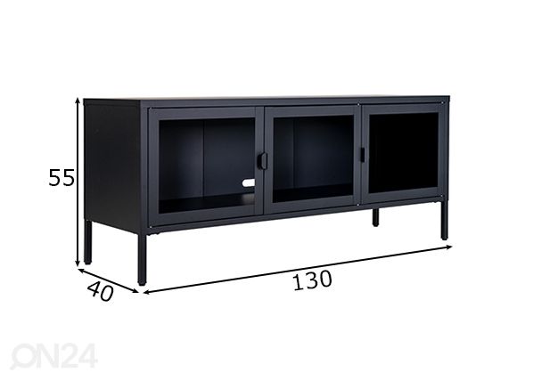 TV-alus Bunbury 130 cm mõõdud