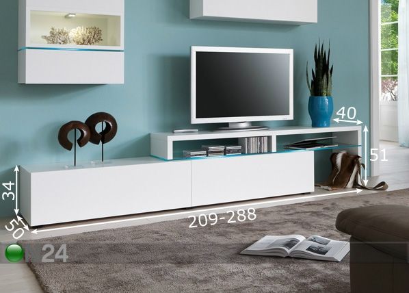 TV-alus Colour Art mõõdud