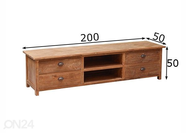 Tv-alus Daisy 200 cm mõõdud