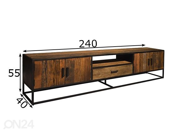Tv-alus Dakota 240 cm mõõdud