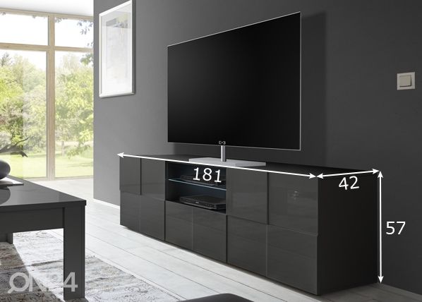 TV-alus Dama mõõdud
