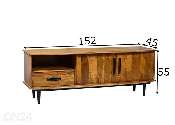 Tv-alus Elias 152 cm mõõdud