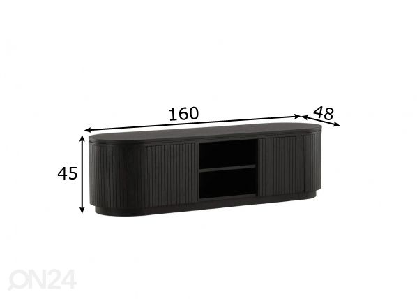TV-alus Fjällbacka 160 cm mõõdud