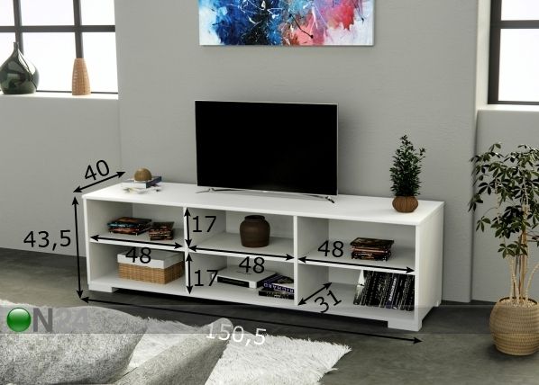 TV-alus Haven mõõdud