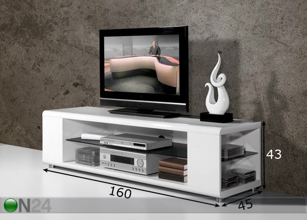 TV-alus Highgloss mõõdud