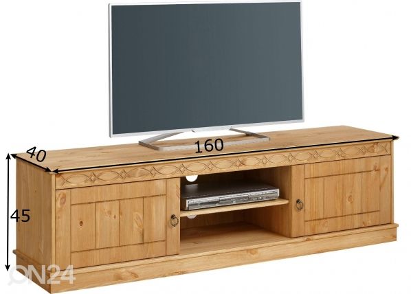 TV-alus Indra 160 cm mõõdud