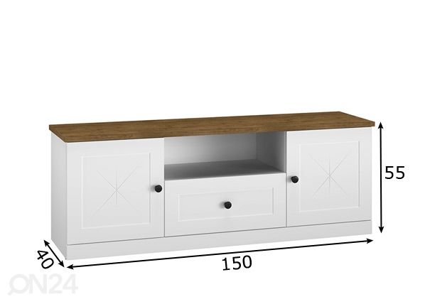 TV-alus Lille 150 cm mõõdud
