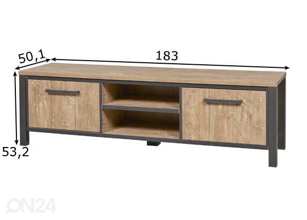 TV-alus Lovina 183 cm mõõdud