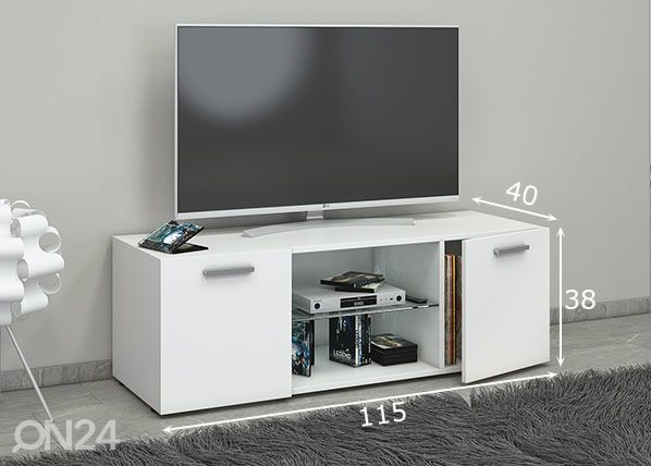 TV-alus Lowina 115 cm mõõdud