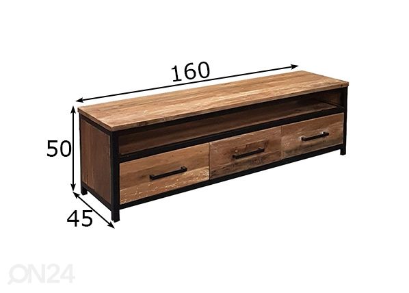 Tv-alus Montreal 160 cm mõõdud