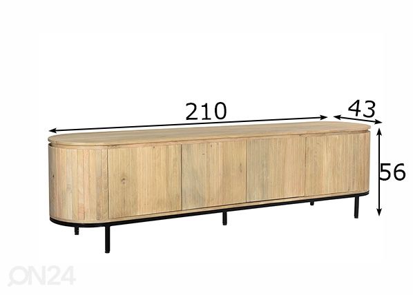 Tv-alus Noor 210 cm mõõdud