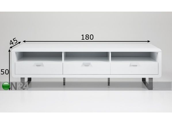 TV-alus Radius mõõdud
