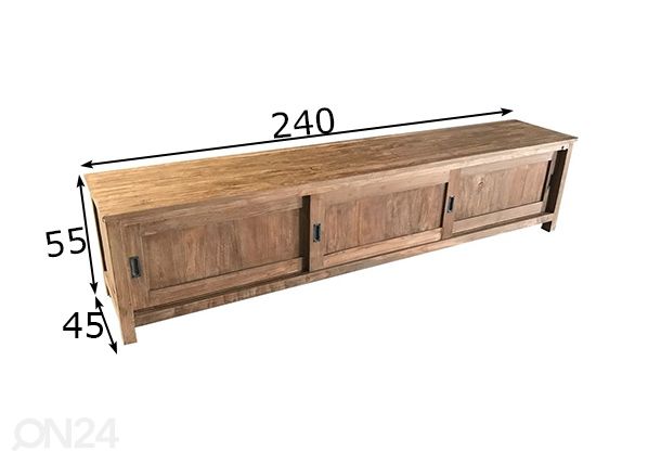 Tv-alus Ronan 240 cm mõõdud