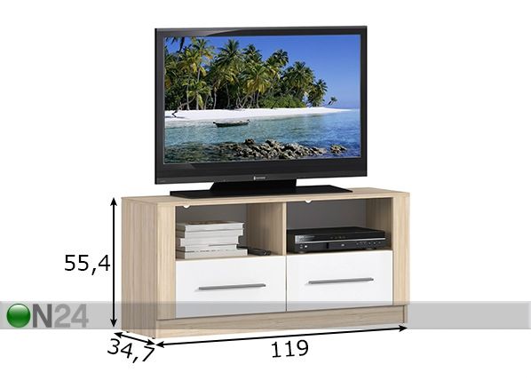 TV-alus Silvia mõõdud