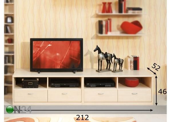 TV-alus Soft Plus mõõdud