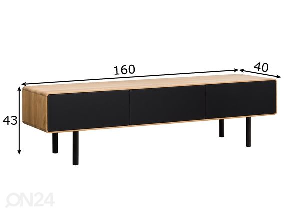 TV-alus Tokyo 160 cm mõõdud
