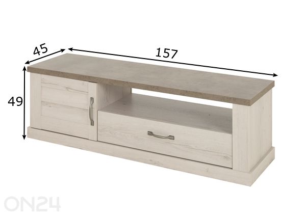 TV-alus Vermont 110x60 cm mõõdud
