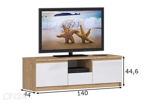 TV-alus Vesta mõõdud