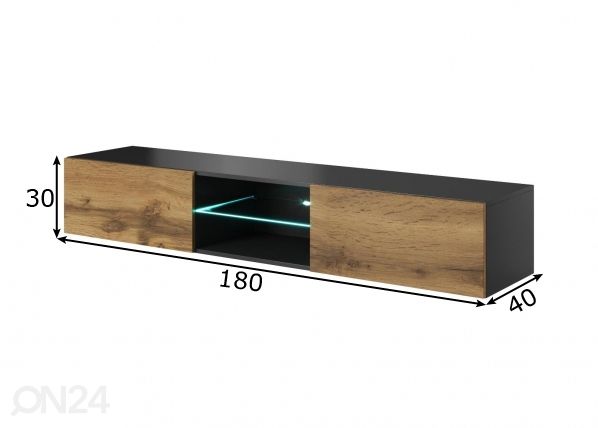 TV-alus Viola 180 cm mõõdud