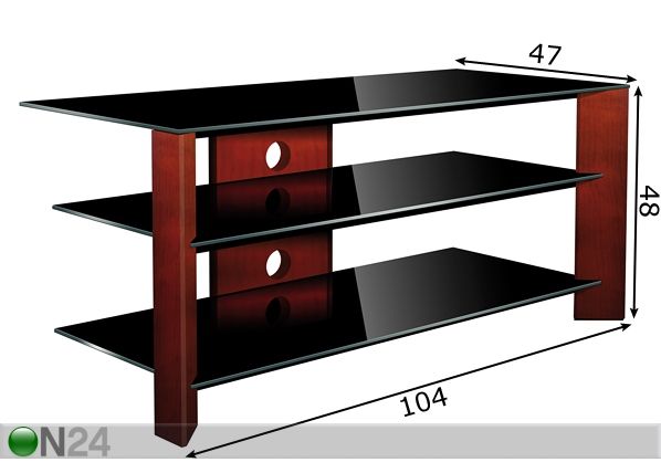 TV-alus Wooden mõõdud