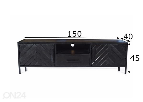 Tv-alus York 150 cm mõõdud