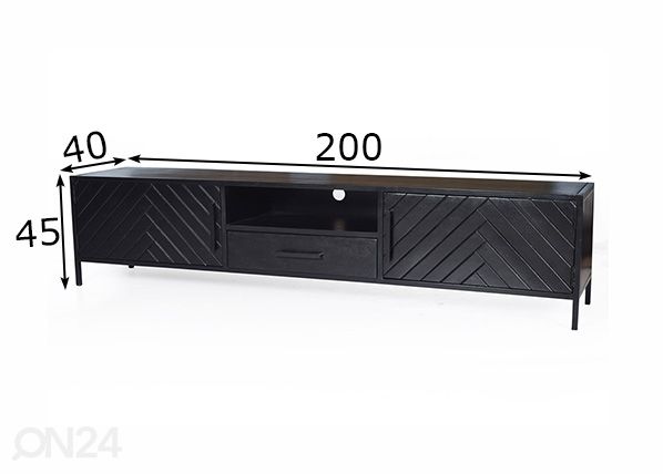 Tv-alus York 200 cm mõõdud