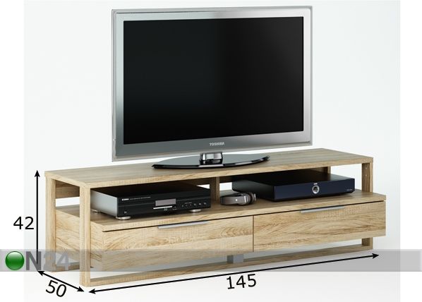 TV-alus Zenith mõõdud