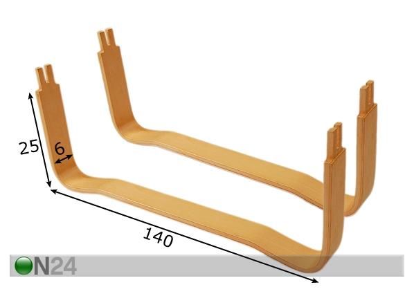 U-jalgade komplekt 140 cm mõõdud