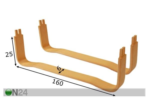 U-jalgade komplekt 160 cm mõõdud