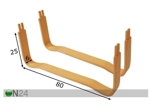 U-jalgade komplekt 80 cm mõõdud