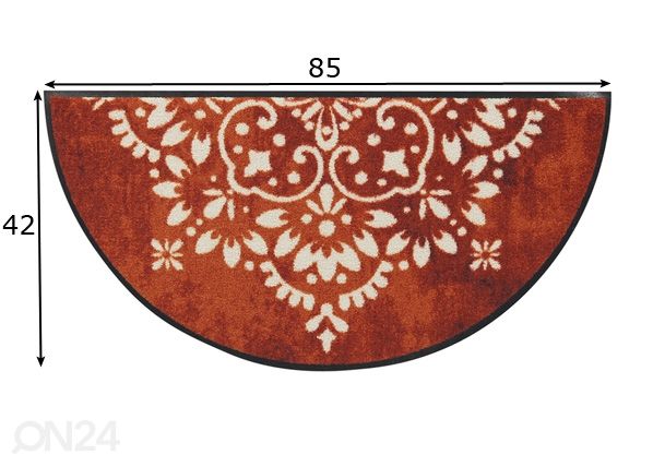 Uksematt Bandana Cutout 42x85 cm mõõdud