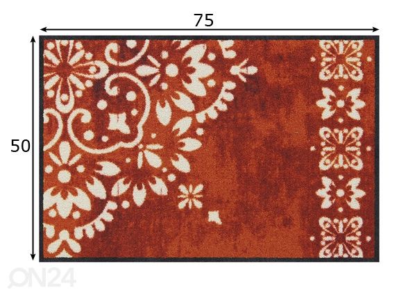 Uksematt Bandana Cutout 50x75 cm mõõdud