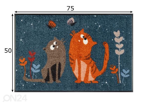 Uksematt Fritz & Friedegunde 50x75 cm mõõdud