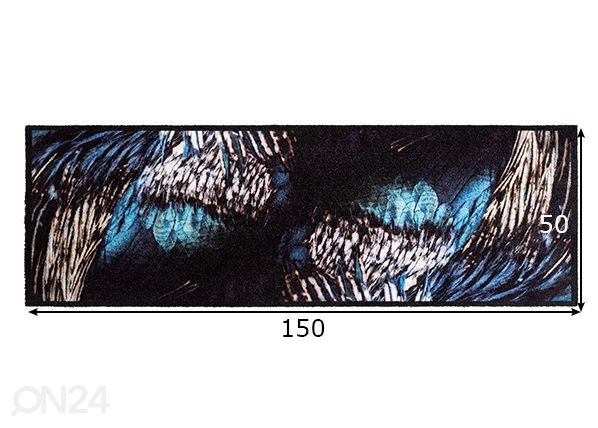Uksematt Prestige 50x150 cm, tiivad mõõdud