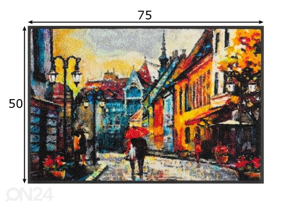 Uksematt Rainy Afternoon 50x75 cm mõõdud