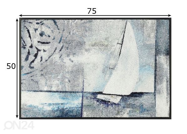 Uksematt Sail Away 50x75 cm mõõdud