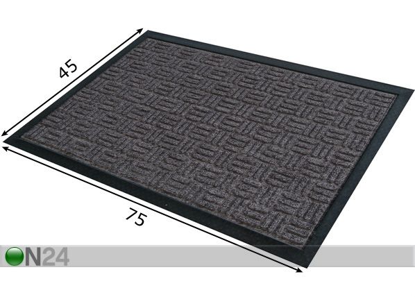 Uksematt Texture 45x75 cm mõõdud