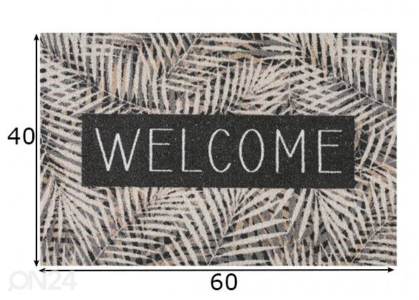 Uksematt Welcome 40x60 cm mõõdud