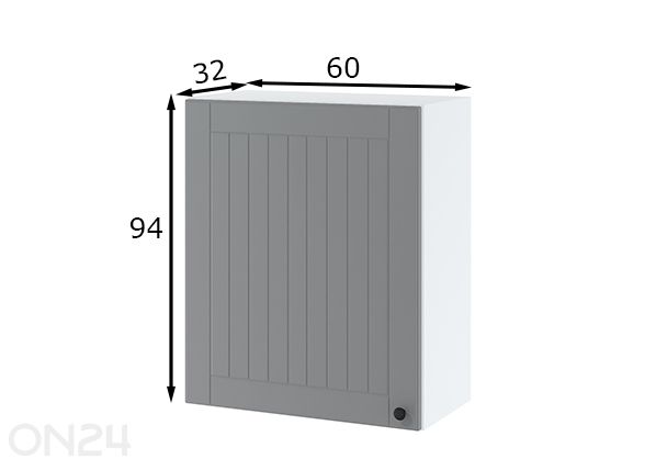 Ülemine köögikapp 60x94 cm mõõdud