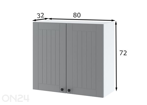 Ülemine köögikapp 80x72 cm