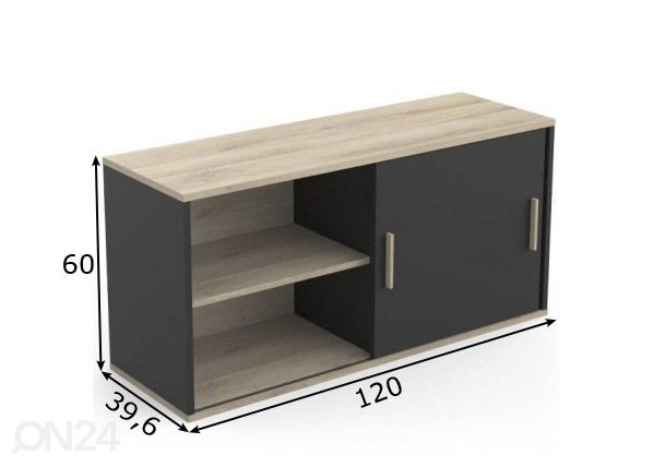 Ülemine köögikapp Atelier 120 cm mõõdud