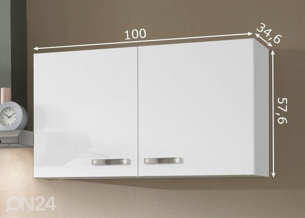 Ülemine köögikapp Lagos 100 cm mõõdud